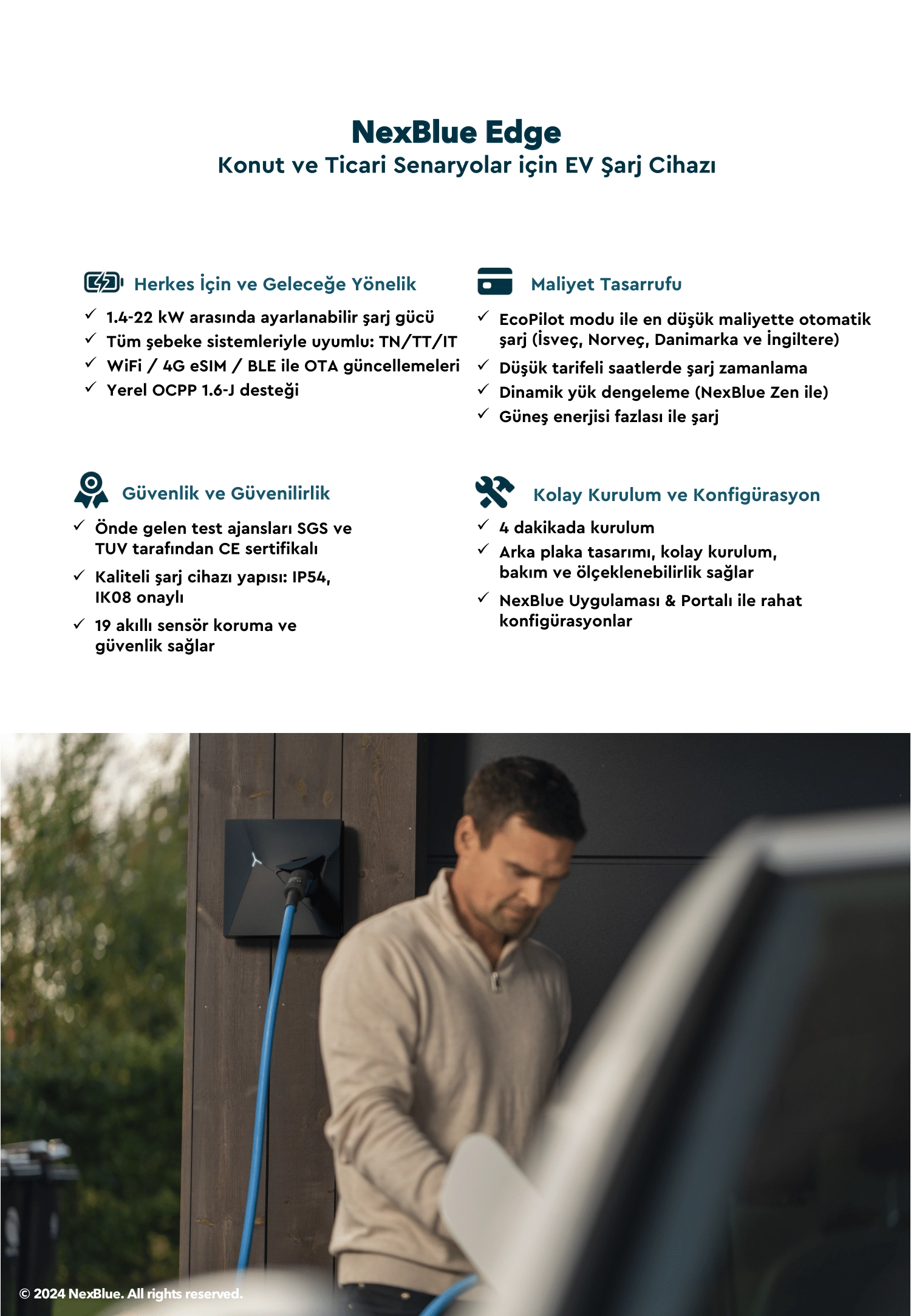 NexBlue Edge Araç Şarj Cihazı
