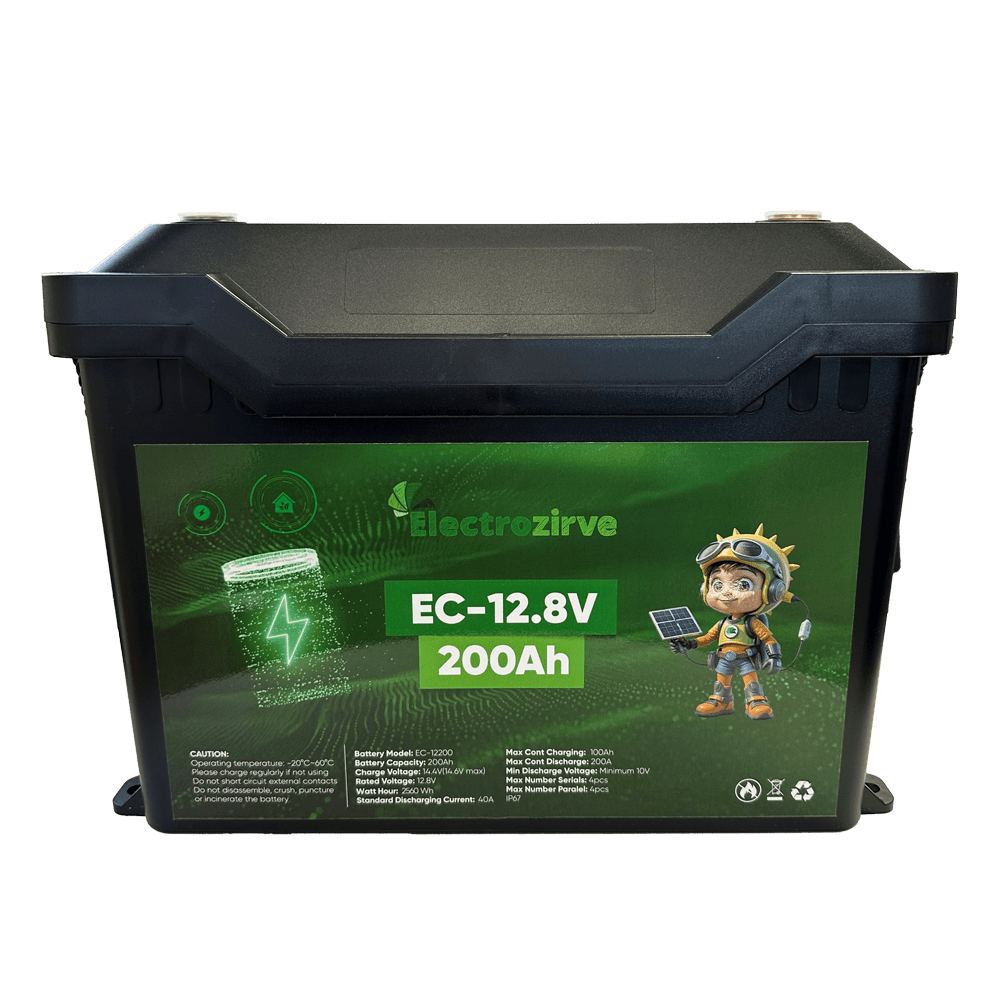 Electrozirve 12.8V 200Ah Lithium Battery