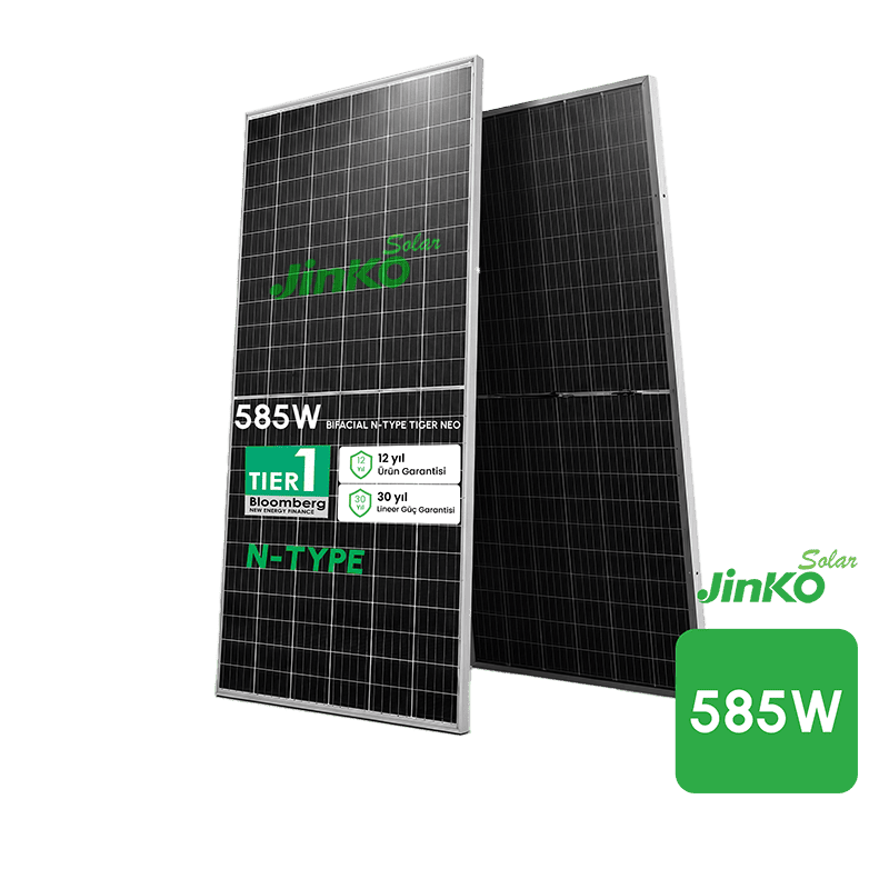 Jinko 585 W 1 Pallet Bifacial Solar Panel (36 Units)